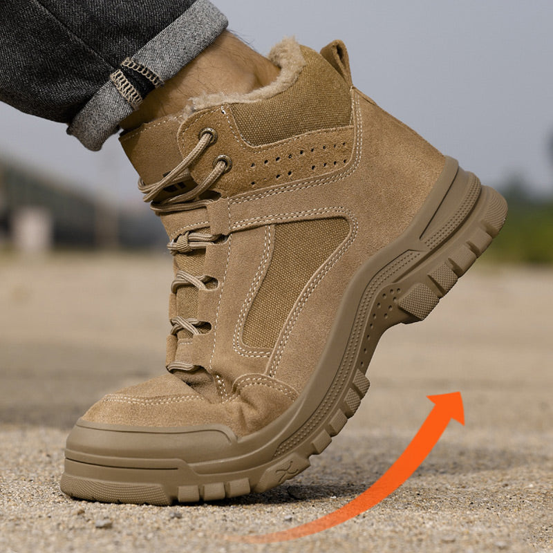 Botas de Seguridad de Invierno para Hombre - Puntera de Acero y Antideslizantes