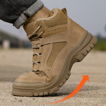 Botas de Seguridad de Invierno para Hombre - Puntera de Acero y Antideslizantes
