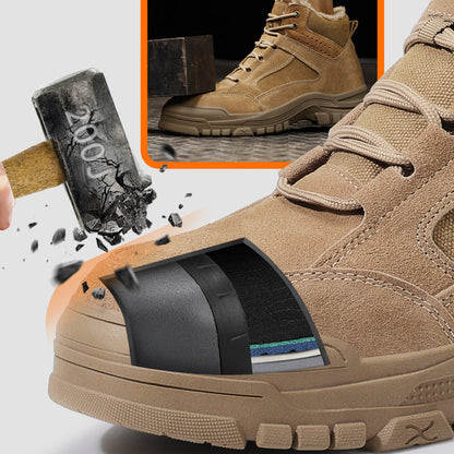 Botas de Seguridad de Invierno para Hombre - Puntera de Acero y Antideslizantes
