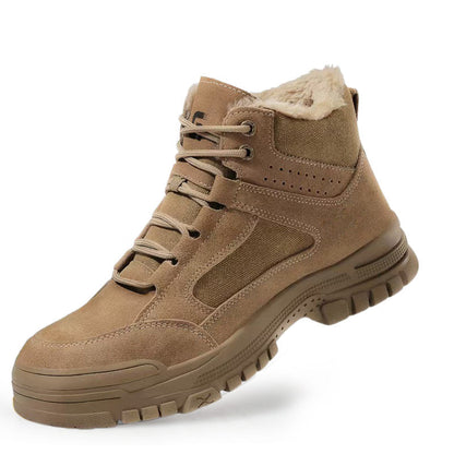 Botas de Seguridad de Invierno para Hombre - Puntera de Acero y Antideslizantes