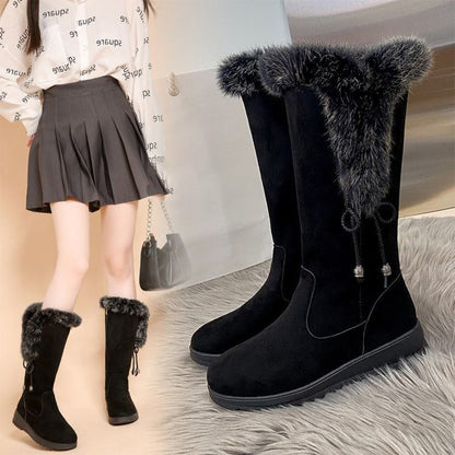 Botas Media Pierna para Mujer - Cálidas, Antideslizantes y Resistentes