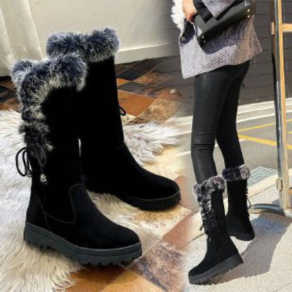 Botas Media Pierna para Mujer - Cálidas, Antideslizantes y Resistentes