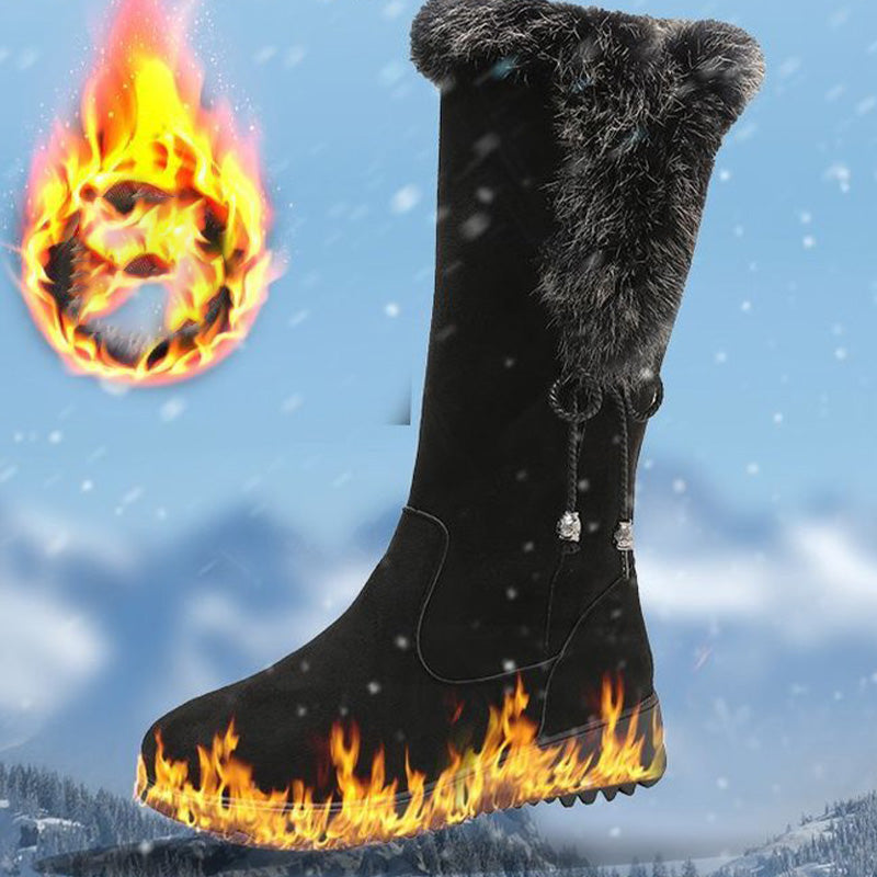 Botas Media Pierna para Mujer - Cálidas, Antideslizantes y Resistentes