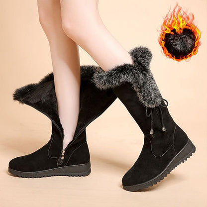 Botas Media Pierna para Mujer - Cálidas, Antideslizantes y Resistentes