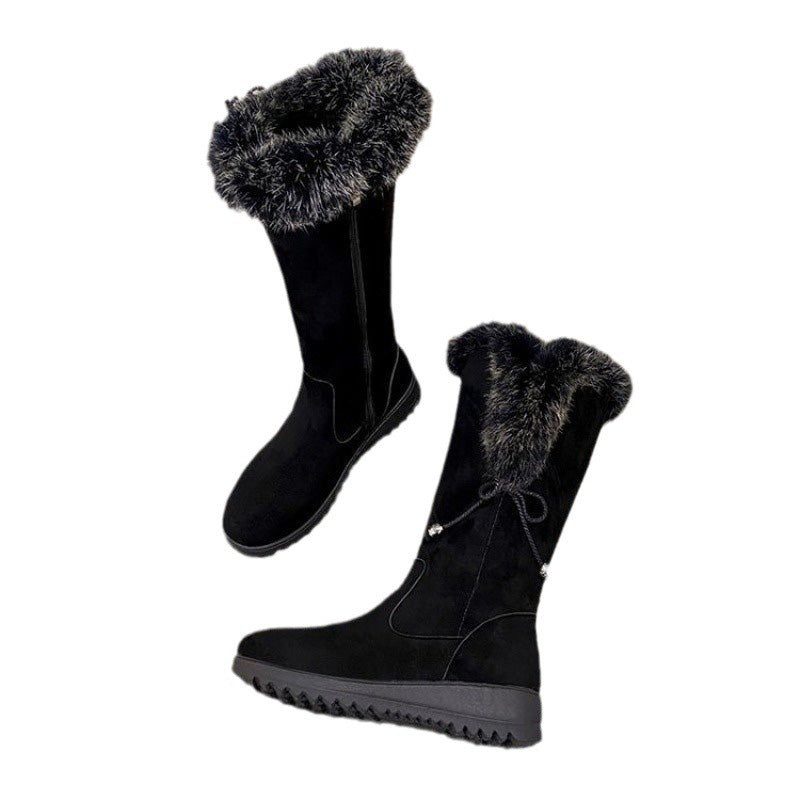 Botas Media Pierna para Mujer - Cálidas, Antideslizantes y Resistentes