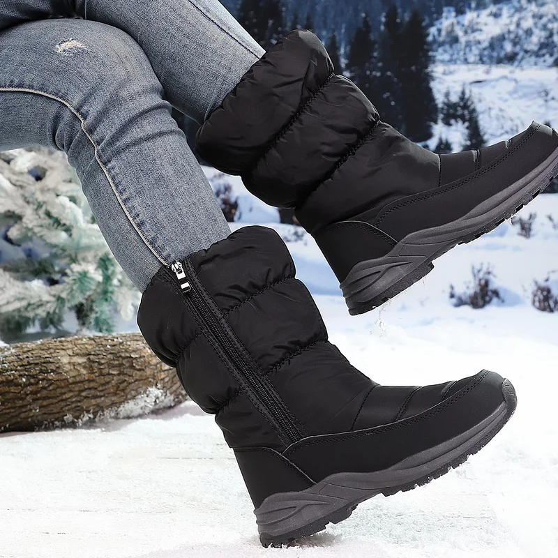 Botas de Nieve Mujer Ultra Cálidas con Forro de Pelo Sintético