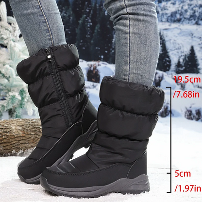 Botas de Nieve Mujer Ultra Cálidas con Forro de Pelo Sintético