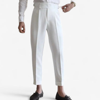 Pantalones de Negocios Rectos de Tiro Alto
