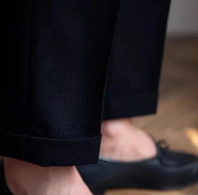 Pantalones de Traje Elegantes Corte Recto