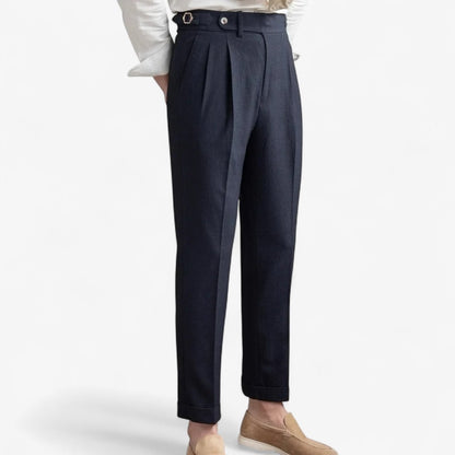 Pantalones de Traje Elegantes Corte Recto