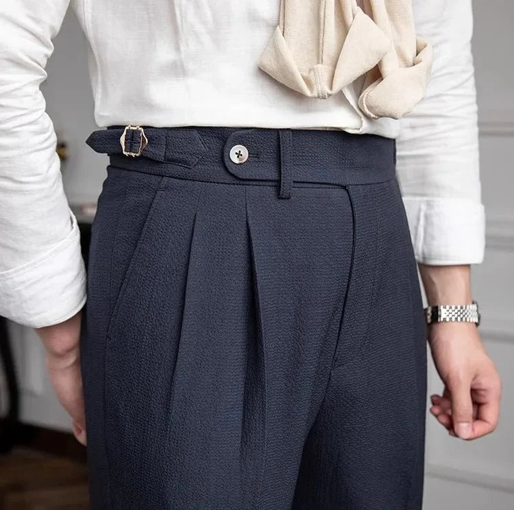 Pantalones de Traje Elegantes Corte Recto
