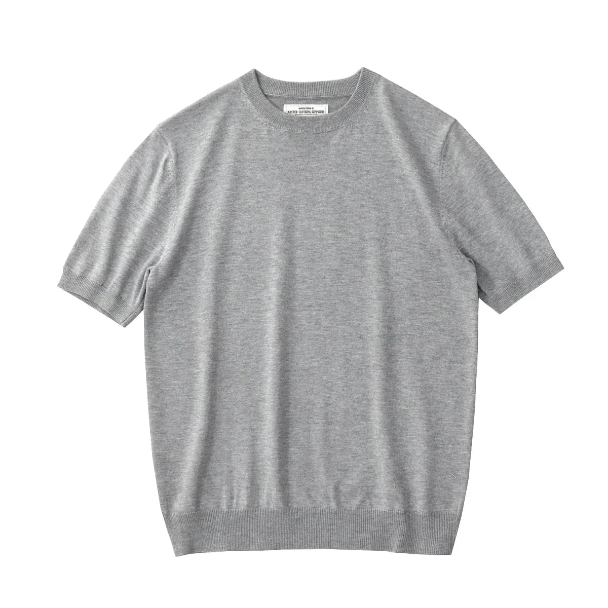 Camiseta Retro de Punto de Manga Corta de Verano
