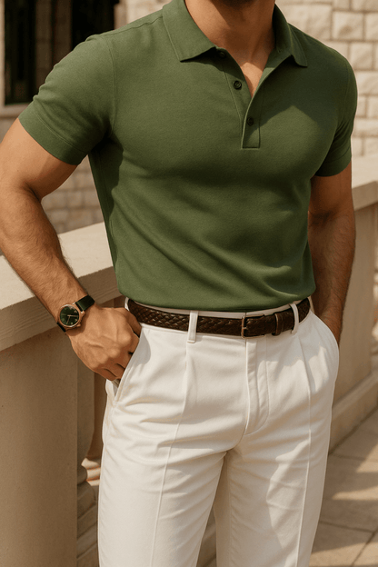 Polo de Lana Merino de Verano