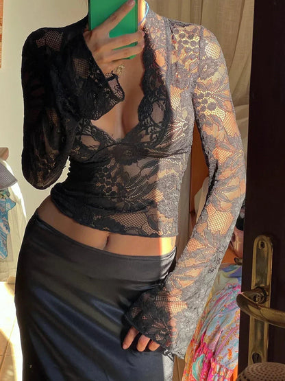 ADÈLE TOP DE ENCAJE