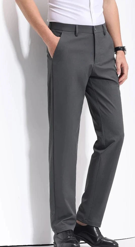 Pantalones Smart Casual Corte Zanahoria