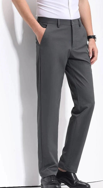Pantalones Smart Casual Corte Zanahoria
