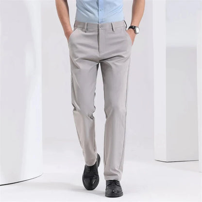 Pantalones Smart Casual Corte Zanahoria