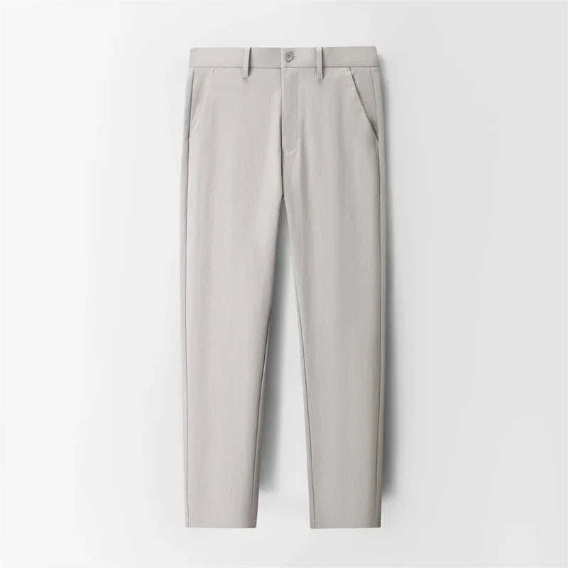 Pantalones Smart Casual Corte Zanahoria