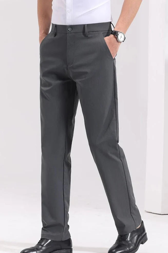Pantalones Smart Casual Corte Zanahoria