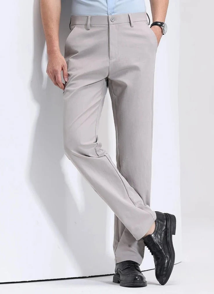 Pantalones Smart Casual Corte Zanahoria