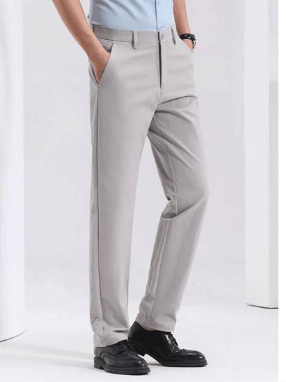 Pantalones Smart Casual Corte Zanahoria