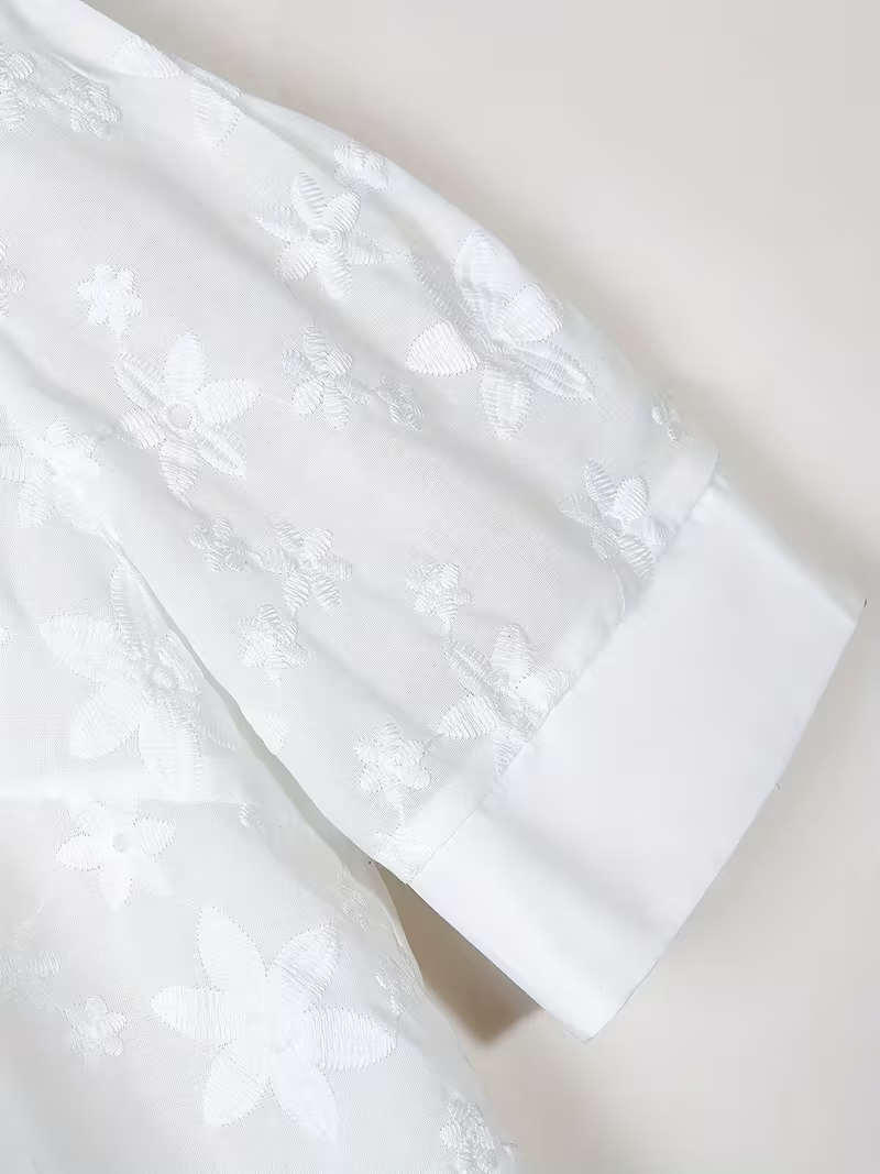 | Blose Élégante a Motifs Floraux