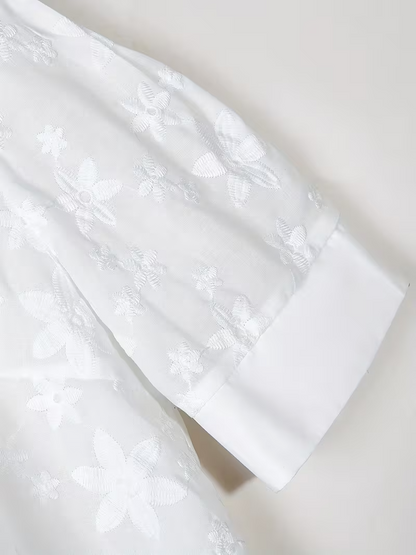 | Blose Élégante a Motifs Floraux