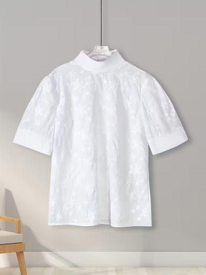 | Blose Élégante a Motifs Floraux