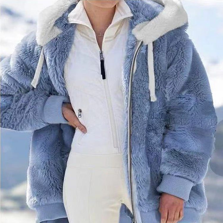 Chaqueta de invierno elegante y cálida con capucha