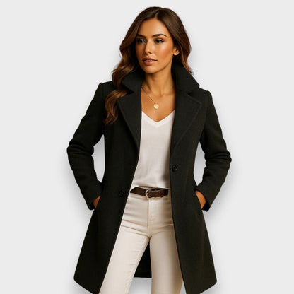 Nora Elise | Abrigo Elegante de Corte Femenino