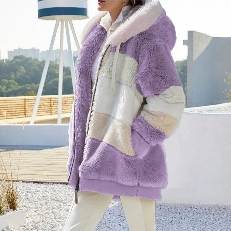 Chaqueta de invierno elegante y cálida con capucha