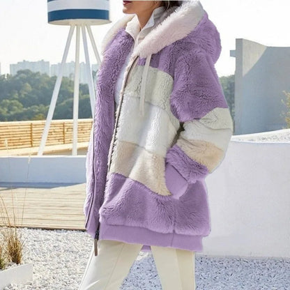 Chaqueta de invierno elegante y cálida con capucha