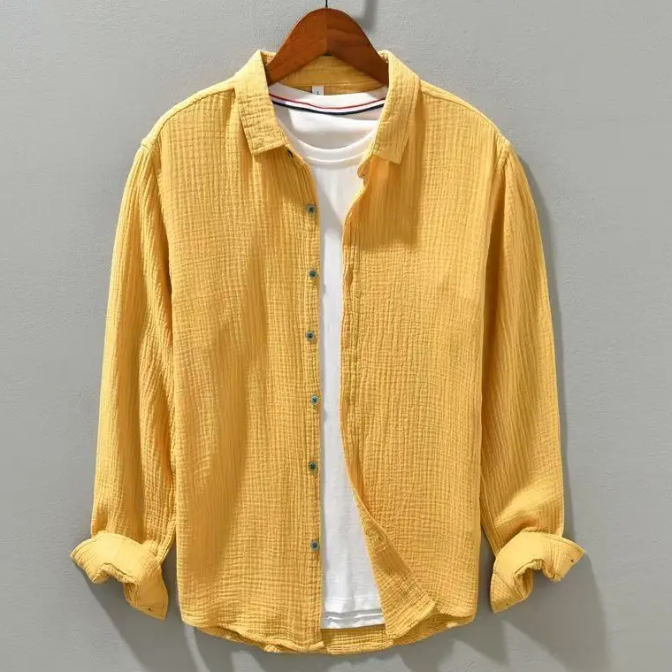| CHEMISE ÉLÉGANTE EN COTON DOUX COMME DE LA SOIE