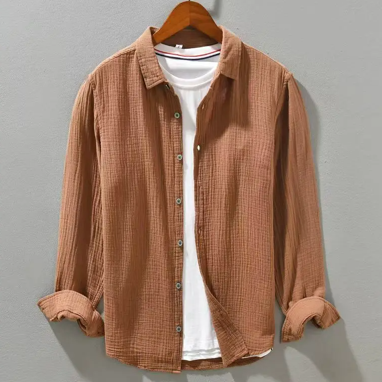 | CHEMISE ÉLÉGANTE EN COTON DOUX COMME DE LA SOIE