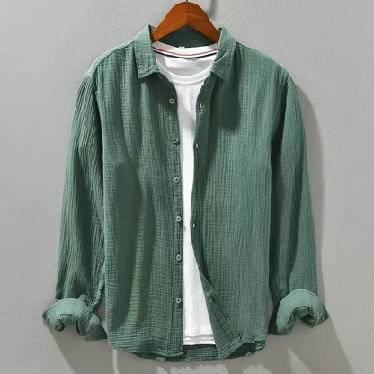| CHEMISE ÉLÉGANTE EN COTON DOUX COMME DE LA SOIE