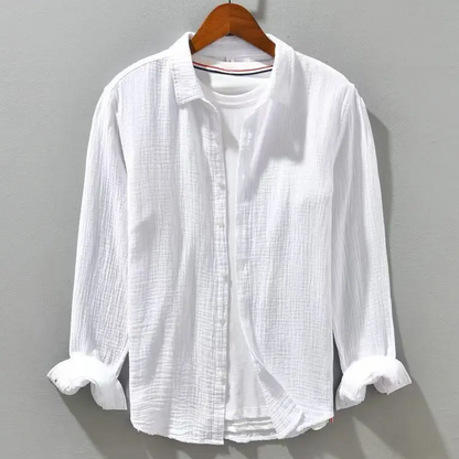 | CHEMISE ÉLÉGANTE EN COTON DOUX COMME DE LA SOIE