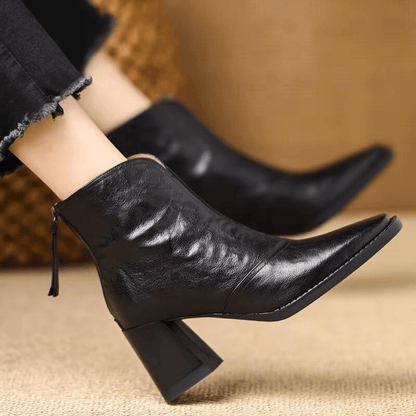 | Bottines Élégantes a Talon Moyen