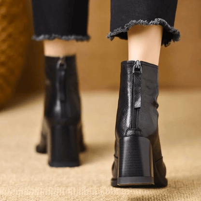 | Bottines Élégantes a Talon Moyen