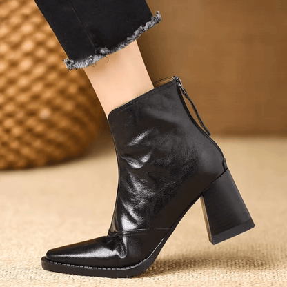 | Bottines Élégantes a Talon Moyen