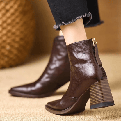 | Bottines Élégantes a Talon Moyen