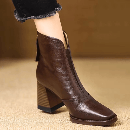 | Bottines Élégantes a Talon Moyen