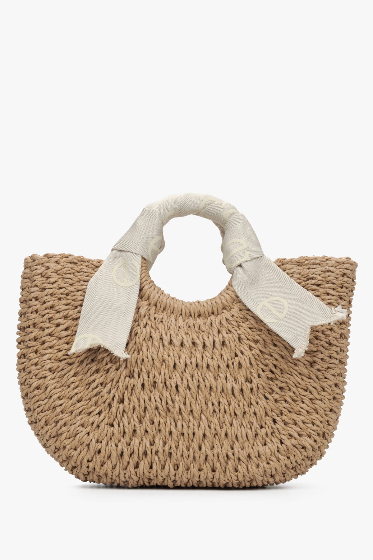 Dafne - Bolso Cesta Trenzado Beige Elegante