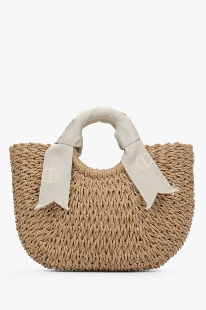 Dafne - Bolso Cesta Trenzado Beige Elegante