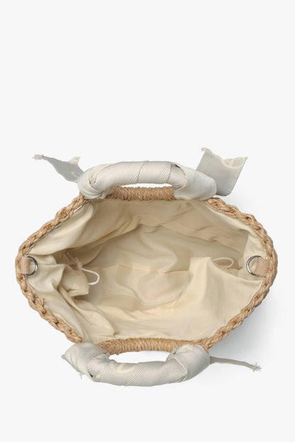Dafne - Bolso Cesta Trenzado Beige Elegante