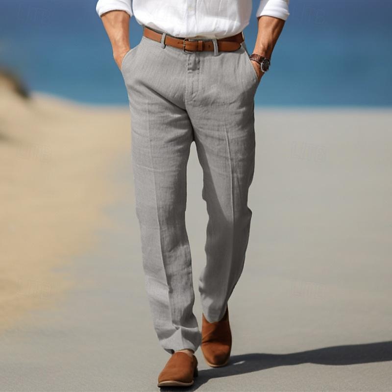 | PANTALON HOMME LUXE EN LIN PREMIUM