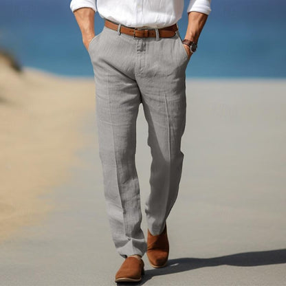 | PANTALON HOMME LUXE EN LIN PREMIUM