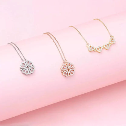 Trèflette™ — Collar Colgante Trébol Cristales Estuche Regalo