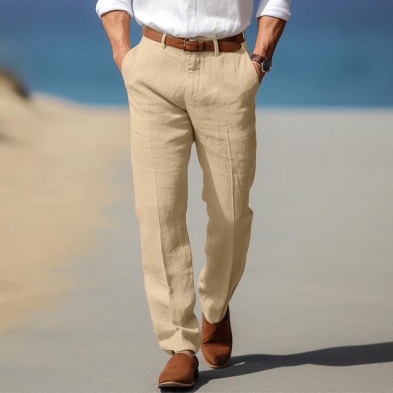 | PANTALON HOMME LUXE EN LIN PREMIUM