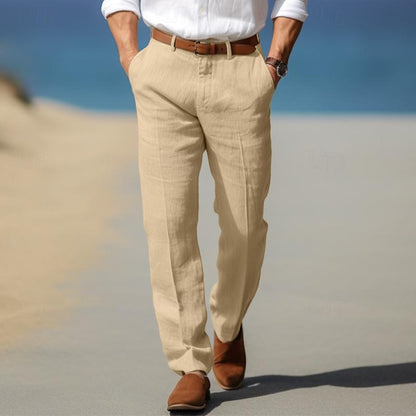 | PANTALON HOMME LUXE EN LIN PREMIUM